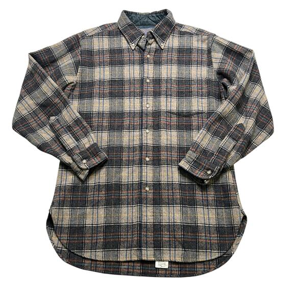 Vintage Pendleton Quilted Wool Shirt Jacket Plaid Button Down Men’s M USA 80s - Picture 12 of 13